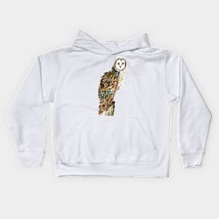 Watercolor Owl Kids Hoodie